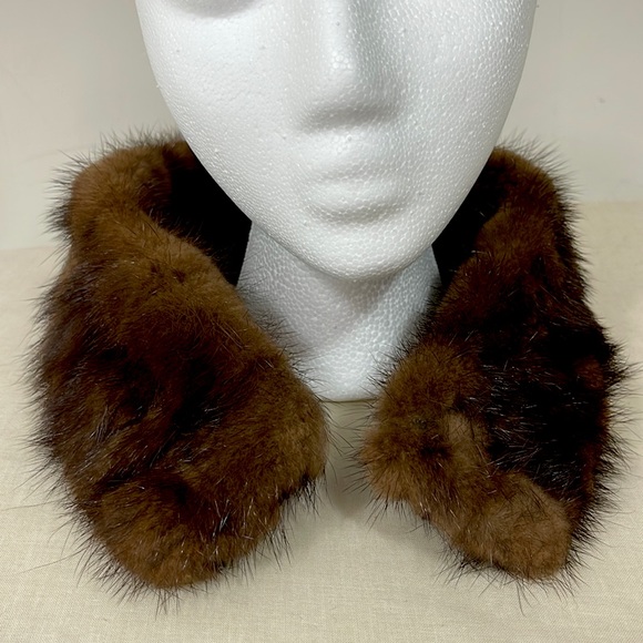 Genuine Mahogany Mink Collar - Picture 1 of 16